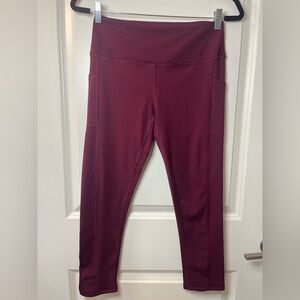 Beverly Hills Polo Club Leggings Maroon size Medium